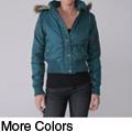 Greenlander Women's Junior's Plaid Lined Nylon Jacket