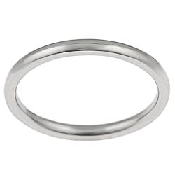 Stainless Steel Polished Comfort Fit Band