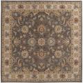 Hand-tufted Coliseum Charcoal Wool Rug (4' Square)