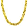 Goldkist 18k Gold over Silver 18-inch Byzantine Necklace