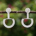 Sterling Silver 'Chimu Magic' Drop Earrings (Peru)
