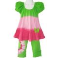 Ann Loren Girl's 2-piece Tie Dye Capri Set