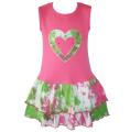 Ann Loren Girl's Twofer Ruffled Dress