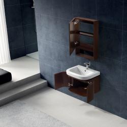 Vigo Adara Single Wall-mount Vanity with Sink and Mirrored Wall Cabinet