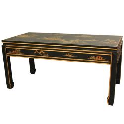 Black Wood Lacquered Coffee Table (China)