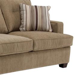 Jade Moss Fabric Sofa and Loveseat