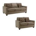 Jameson Grey Stone Fabric Sofa and Loveseat