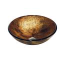 Vigo Tempered Glass Copper Shapes Vessel Bathroom Sink