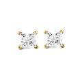 14k Yellow Gold 1/2ct TDW Certified Diamond Earrings (G-H, SI2-SI3)