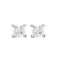 14k White Gold 1/2ct TDW Certified Diamond Earrings (G-H, SI2-SI3)