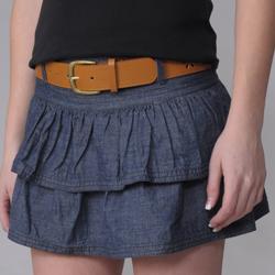 Ci Sono by Journee Women's Denim Tier Skirt