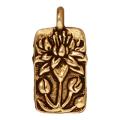 Goldplated Pewter Floating Lotus Charms (Set of 2)