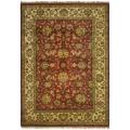 Indo Hand-knotted Jaipur Treasures Red/ Ivory Wool Heirloom Rug (8' x 11')