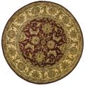 Indo Hand-knotted Jaipur Treasures Red/ Beige Wool Heirloom Rug (8' Round)