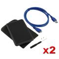 SYBA 2.5-inch USB 3.0 SATA Ultra-slim Enclosure (Pack of 2)