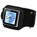 Black Suede Armband for Apple iPod Nano 6th Gen