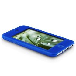 Blue Skin Case/ Anti-glare LCD Protector for Apple iPod Touch 2nd/ 3rd