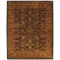 Handmade Taj Mahal Burgundy/ Gold Wool Rug (12' x 15')