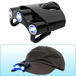 Happy Camper Cap/ Visor 3 LED Flashlight