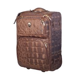 Terrida Croc-embossed 21-inch Leather Carry-On Upright
