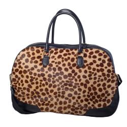 Terrida Leather/ Printed Haircalf Tote Bag