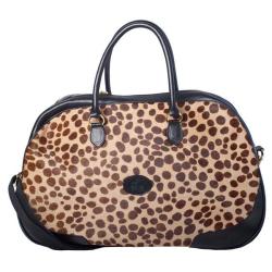 Terrida Leather/ Printed Haircalf Tote Bag