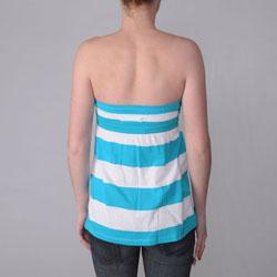 Ci Sono by Journee Junior's Striped Sleeveless Empire Waist Tunic Top