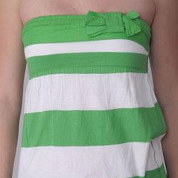 Ci Sono by Journee Junior's Striped Empire Waist Tube Tunic