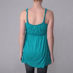 Journee Collection Junior's Empire Waist Strappy Tunic Top