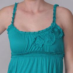 Journee Collection Junior's Empire Waist Strappy Tunic Top