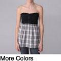 Ci Sono by Journee Junior's Plaid Sleeveless Tunic Dress