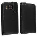 Black Leather Case for HTC Desire HD/ Ace/ Inspire 4G