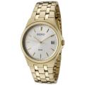 Seiko Men's Silver Dial Goldtone Stainless Steel Watch