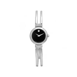 Movado Women's Harmony Stainless Steel Black Dial Watch