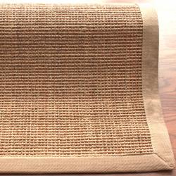  Handmade Alexa Eco Natural Fiber Cotton Border Sisal Rug (9 '  x 12 ')