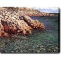 Claude Monet 'Cliff' Giclee Canvas Art