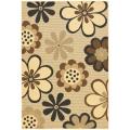 Indoor/ Outdoor Natural/ Black Rug (7'10' x 11')