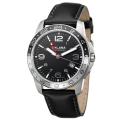 Golana Swiss Men's 'Aero Pro 300' Stainless and Leather Quartz Watch