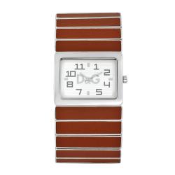 Dolce & Gabbana Unisex Passion De Ibiza Brown Leather Accent Watch