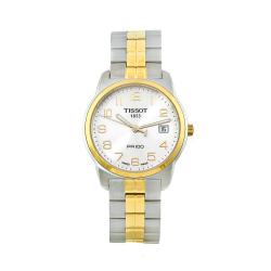 Tissot Men's PR100 Two-tone Stainless Steel Silvertone Dial Watch