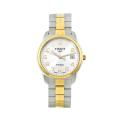 Tissot Men's PR100 Two-tone Stainless Steel Silvertone Dial Watch