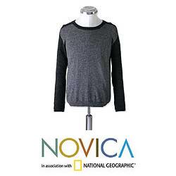 Alpaca Wool Men's 'Inca Legend' Crew Sweater  (Peru)