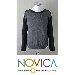 Alpaca Wool Men's 'Inca Legend' Crew Sweater  (Peru)