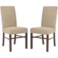 Classical Parsons Olive Beige Cotton Side Chairs (Pack of 2)