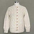 Men's Alpaca Wool 'Snow' Cardigan Sweater (Peru)