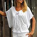 Rayon 'White Butterfly' Blouse (Indonesia)