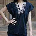 Cotton 'Ebony Melody' Blouse (Thailand)