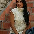 Alpaca Wool 'Snow Dew' Sleeveless Sweater (Peru)