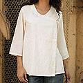 Cotton 'Desert Hero' Wrap Blouse (India)