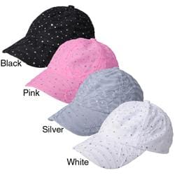 Journee Collection Women's Sequin Accent Baseball Cap